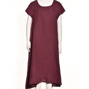 Purple linen dress size medium